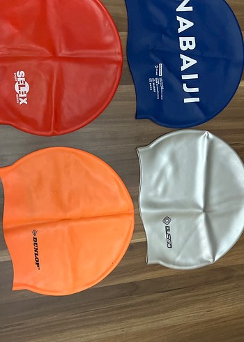 Renkli Elastik Yüzme Bone Seti - Görsel 2