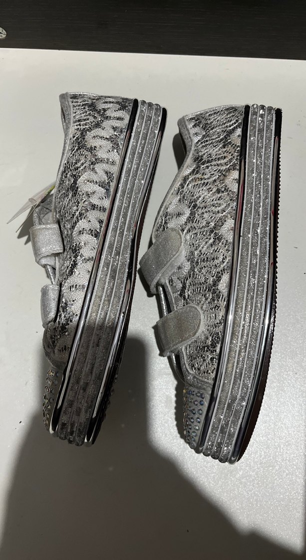 Kız Çocuk Gri Bağcıksız Spor Ayakkabı - Görsel 3