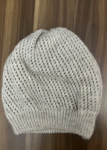 Bej Örgü Kadın Bere - Görsel 2