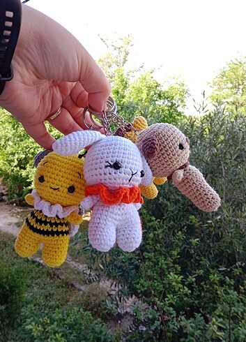 universal Beden çeşitli Renk Amigurumi anahtarlık