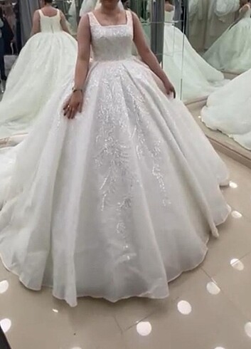 Prenses model gelinlik 