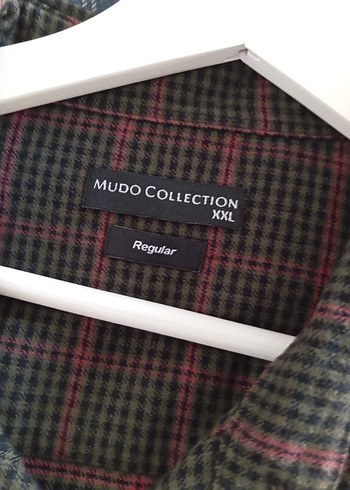 Düğmeli, Uzun Kollu Kahverengi Erkek Gömlek - Görsel 4