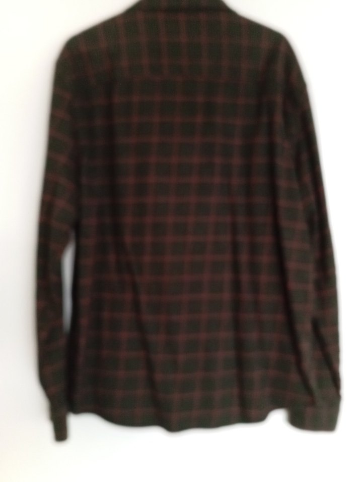 Düğmeli, Uzun Kollu Kahverengi Erkek Gömlek - Görsel 3