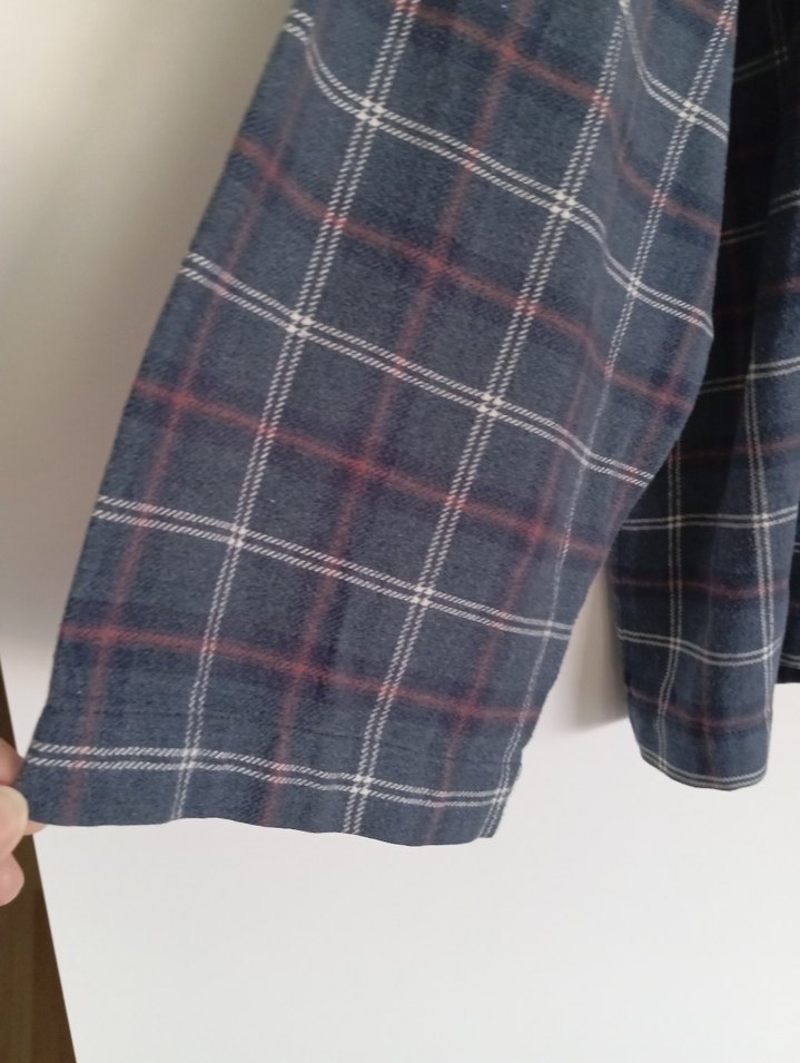 Gri Rahat Kesim Uzun Kollu Kadın Gömlek - Görsel 2