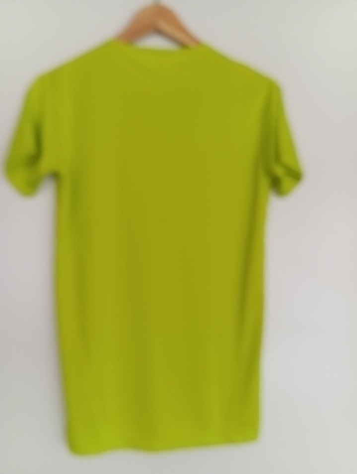 Yeşil V Yakalı Kadın Spor Tişörtü - Görsel 2