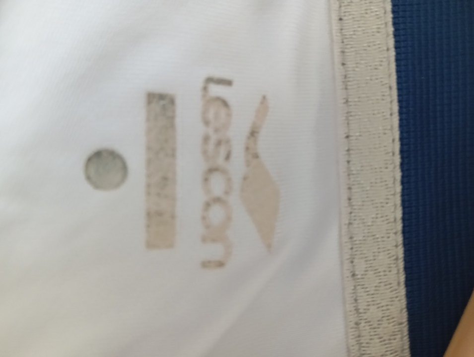 Erkek Beyaz Lacivert Kısa Kollu Spor Tişört - Görsel 3