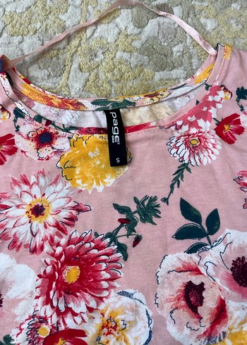 Dantel Detaylı Pembe Çiçekli Bohem Bluz - Görsel 2