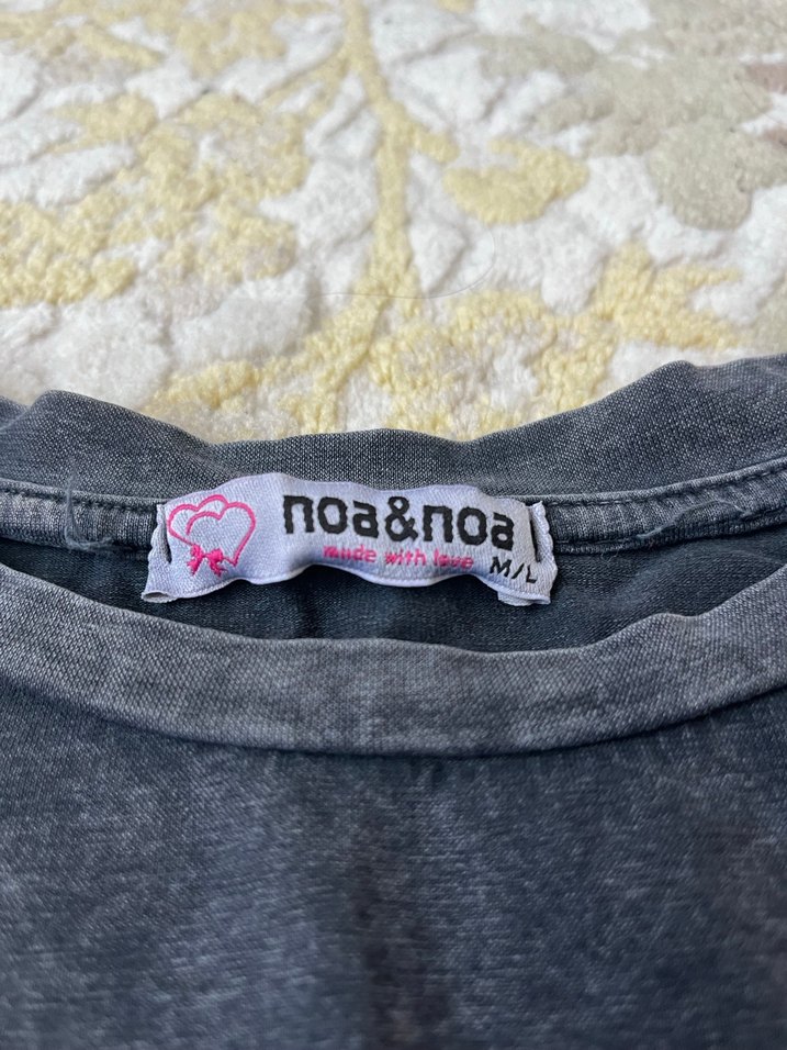 Gri Pamuklu kız çocuk  Kadın Tişört - Görsel 2