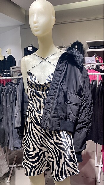 Zebra elbise