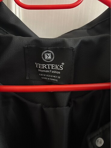 Kadın siyah deri ceket - Görsel 2