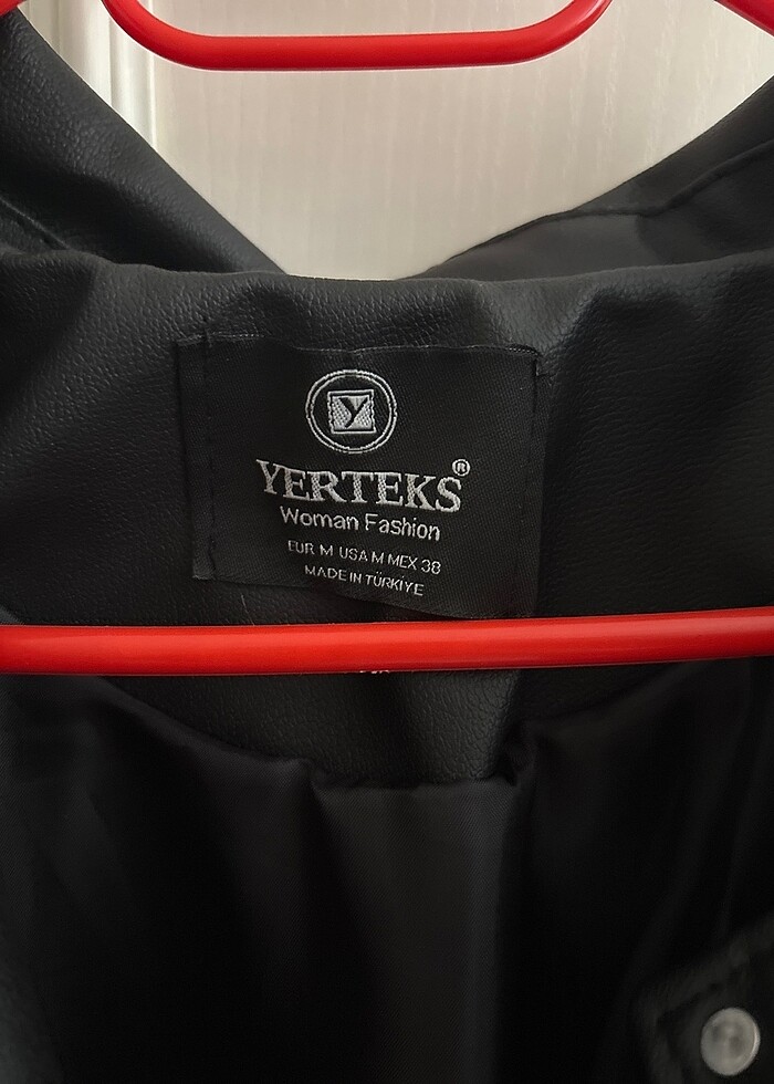 Kadın siyah deri ceket - Görsel 2