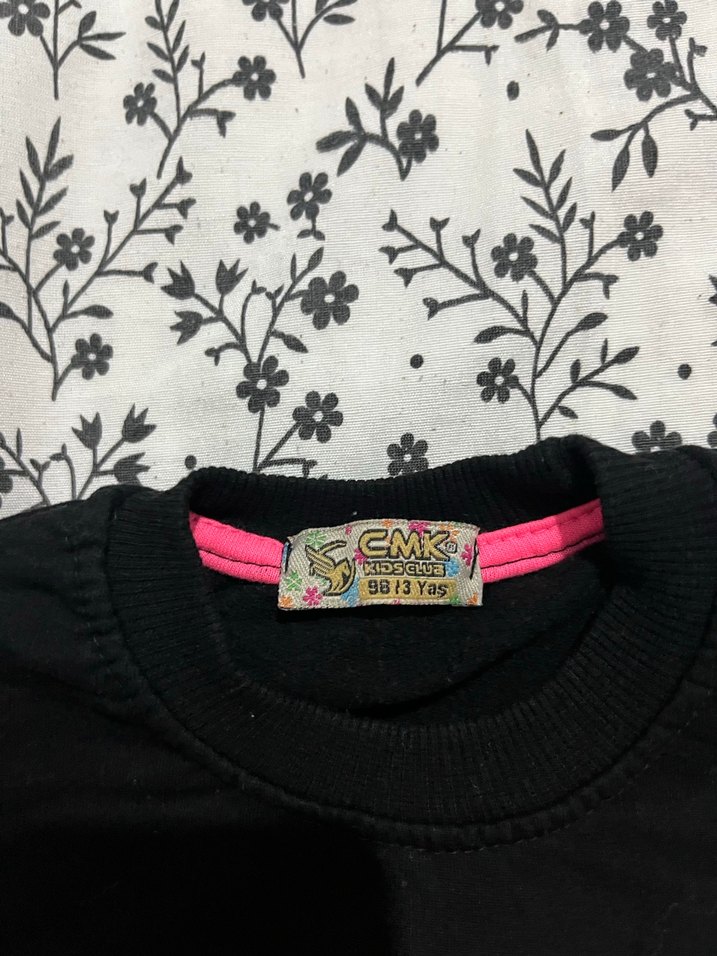 Kız Çocuk Renkli Ayıcık Nakışlı Sweatshirt - Görsel 2