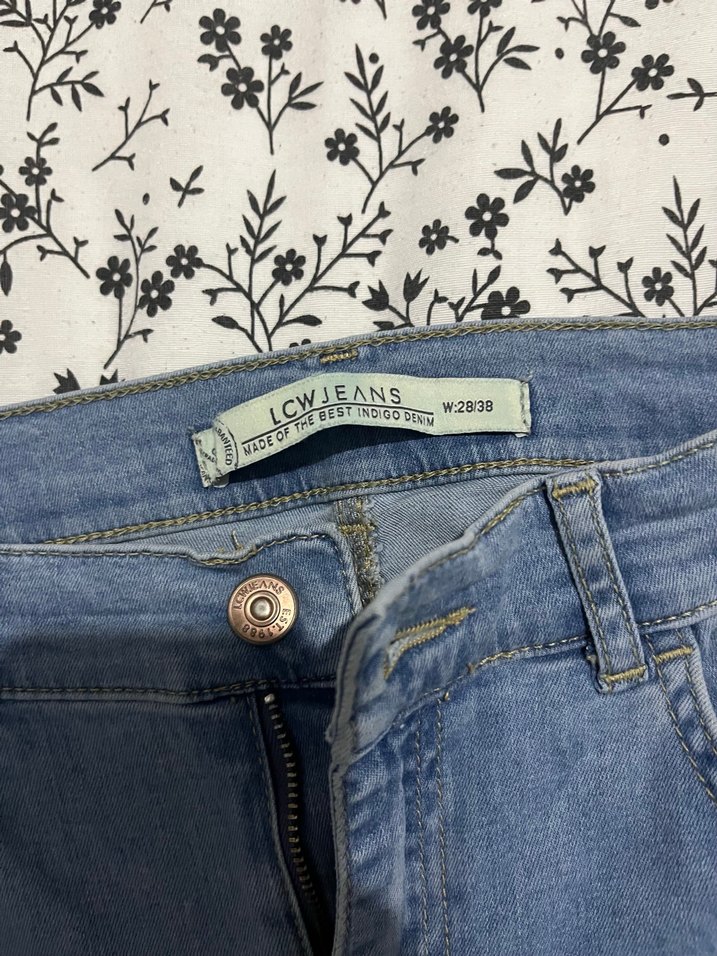 Kadın Gri Normal Boy Bol Kesim Denim Pantolon - Görsel 2