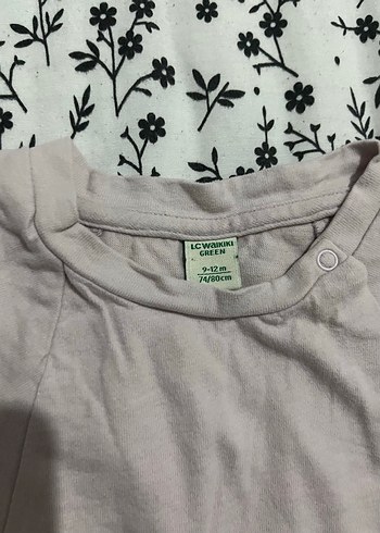 Kız Çocuk Gri Uzun Kollu Baskılı Tişört - Görsel 2