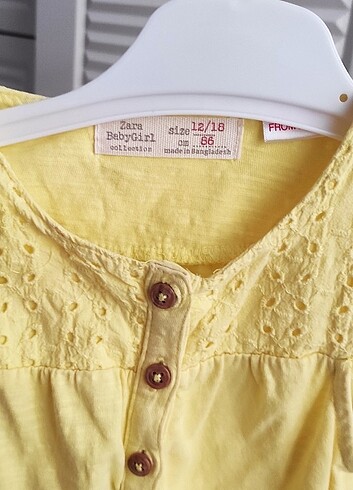 1,5 Yaş Beden Zara Kız Bebek Tulum 12-18 ay