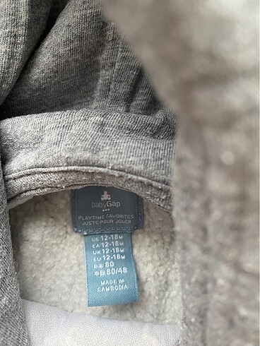 12-18 Ay Beden GAP Bebek sweatshirt