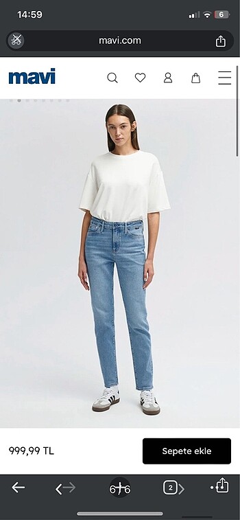 Mavi mom jean