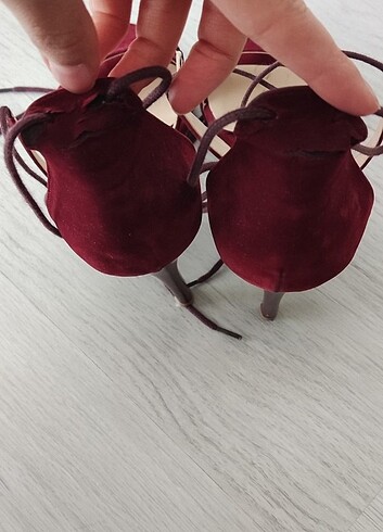 36 Beden bordo Renk Topuklu ayakkabı 
