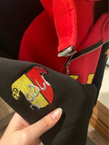 xs Beden kırmızı Renk Göztepe Yalı sembol sweatshirt unisex