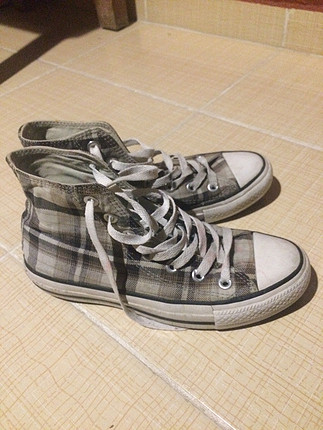diğer Beden 36.5 ekose desen gri converse