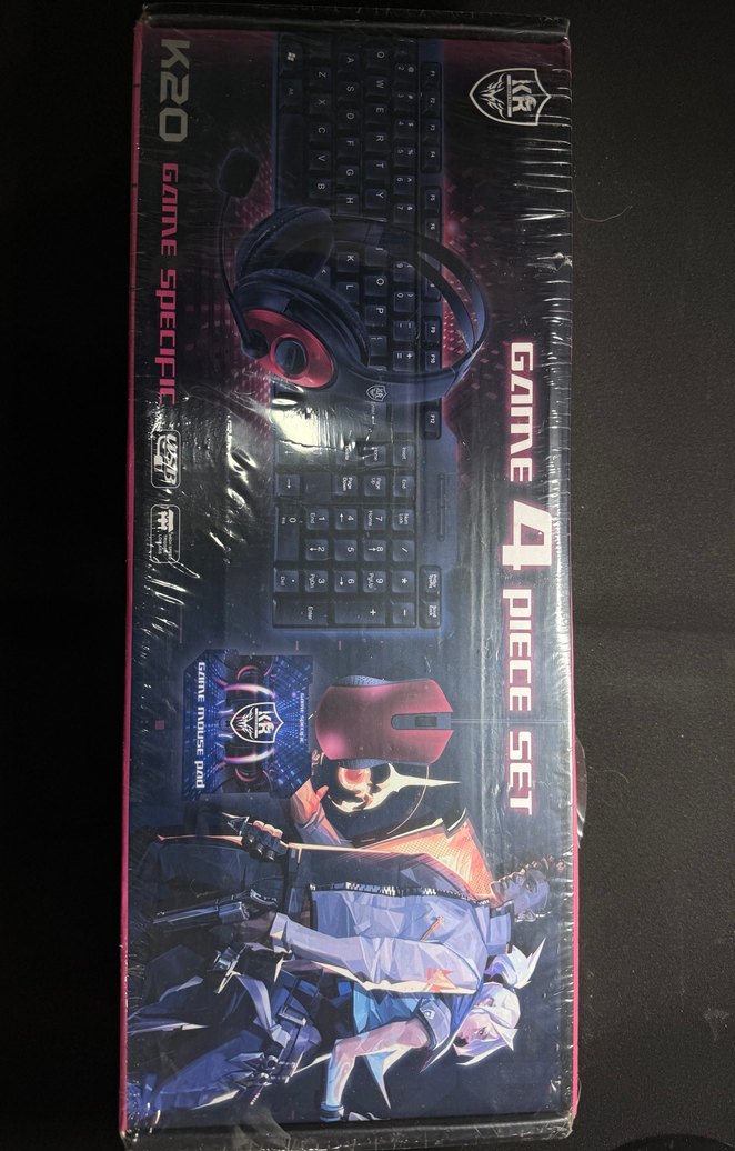 Kırmızı Oyun Klavyesi 4 Parça Set - Görsel 2