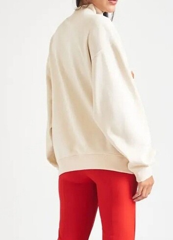 s Beden Önü Kapatma Desenli Sweatshirt