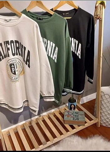m Beden Siyah tayt ve haki sweatshirt