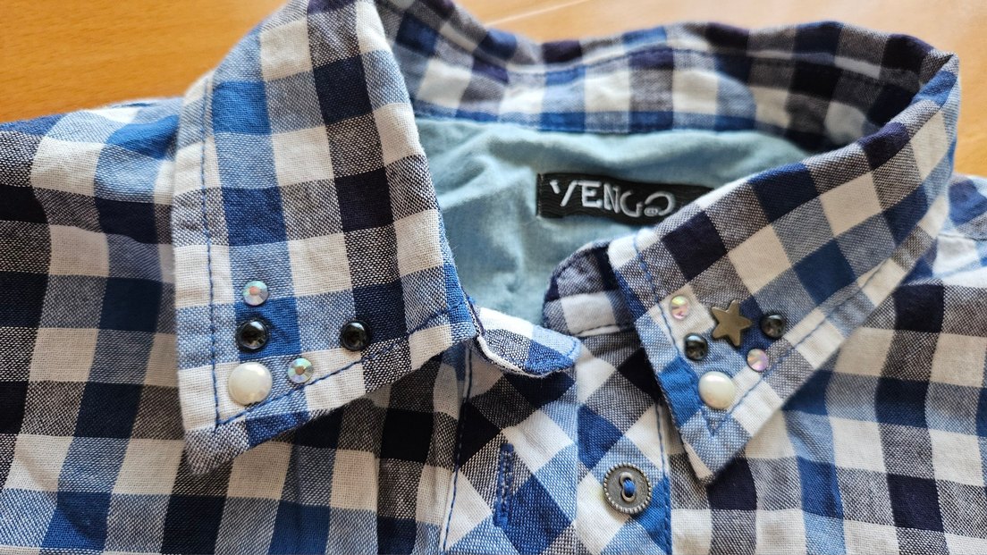 Taşlı Kısa Kollu Gömlek - Görsel 2