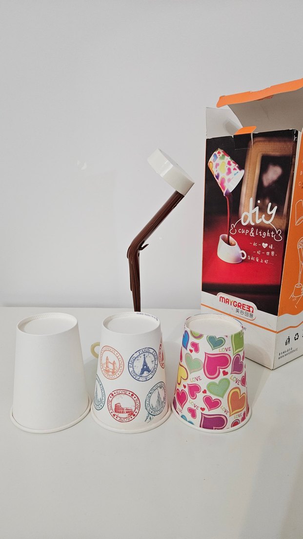 Dökülen Kahve Görünümlü Masa Lambası - Görsel 2