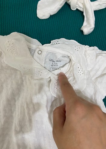 LC Waikiki Dantelli Beyaz Kız Bebek Tulum