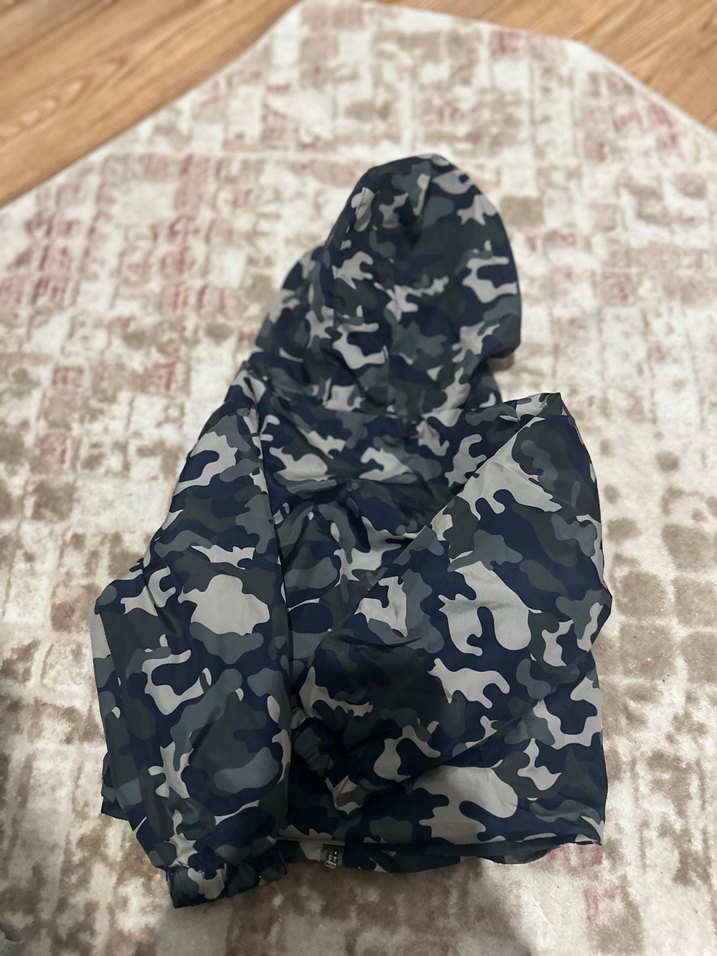 Kapüşonlu Kamuflaj Desenli Erkek Çocuk Ceketi - Görsel 4