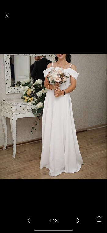 Uzun nikah elbisesi
