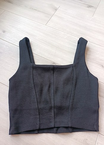Siyah Normal Boy Fitted kalın askılı