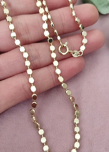 Accessorize 14K Renkte 50 cm Xuping Ezme Pul Zincir Kolye
