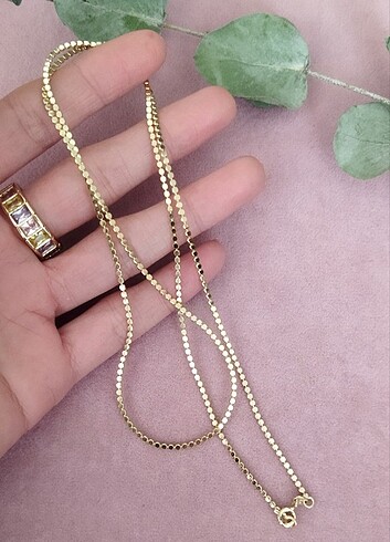 Accessorize 14K Renkte 60 cm Xuping Ezme Pul Zincir