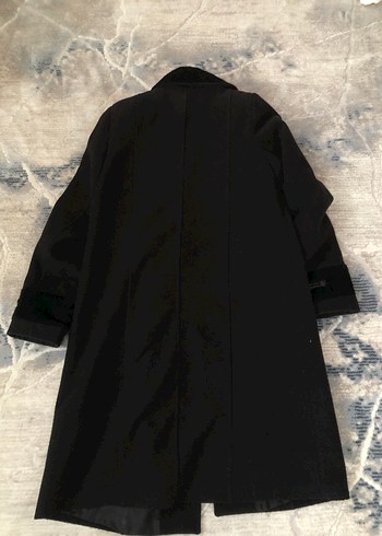 Klasik Siyah Uzun Kürklü erkek Kaban - Görsel 5