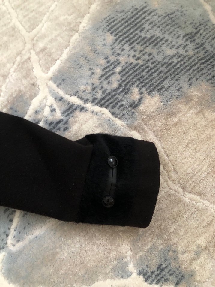 Klasik Siyah Uzun Kürklü erkek Kaban - Görsel 3