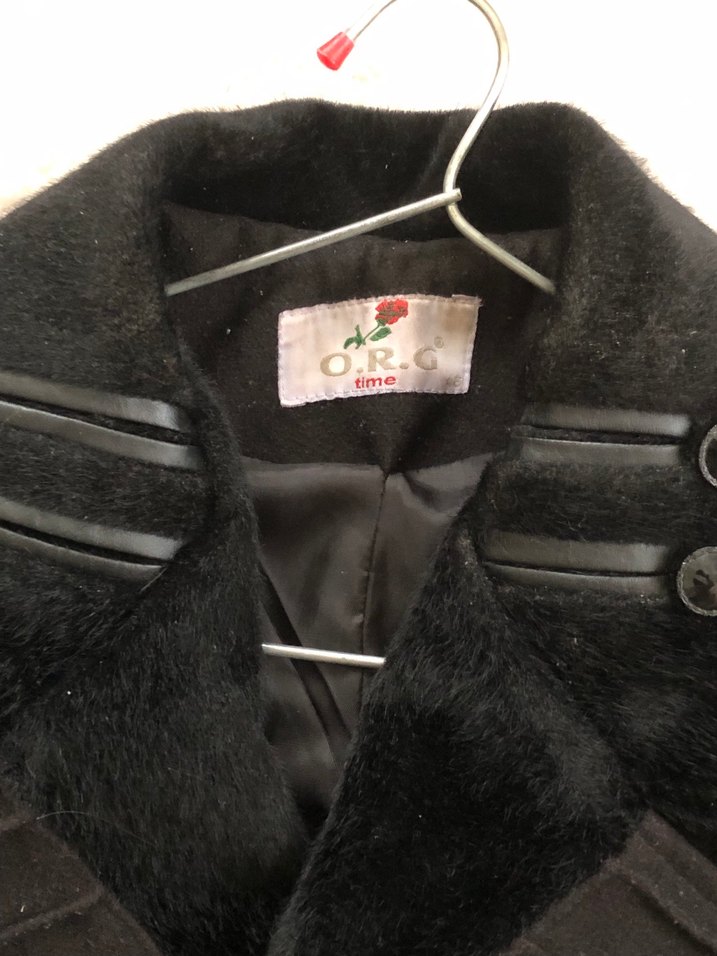 Klasik Siyah Uzun Kürklü erkek Kaban - Görsel 4