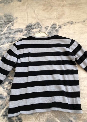 Kız çocuk çizgili kazak - Görsel 3