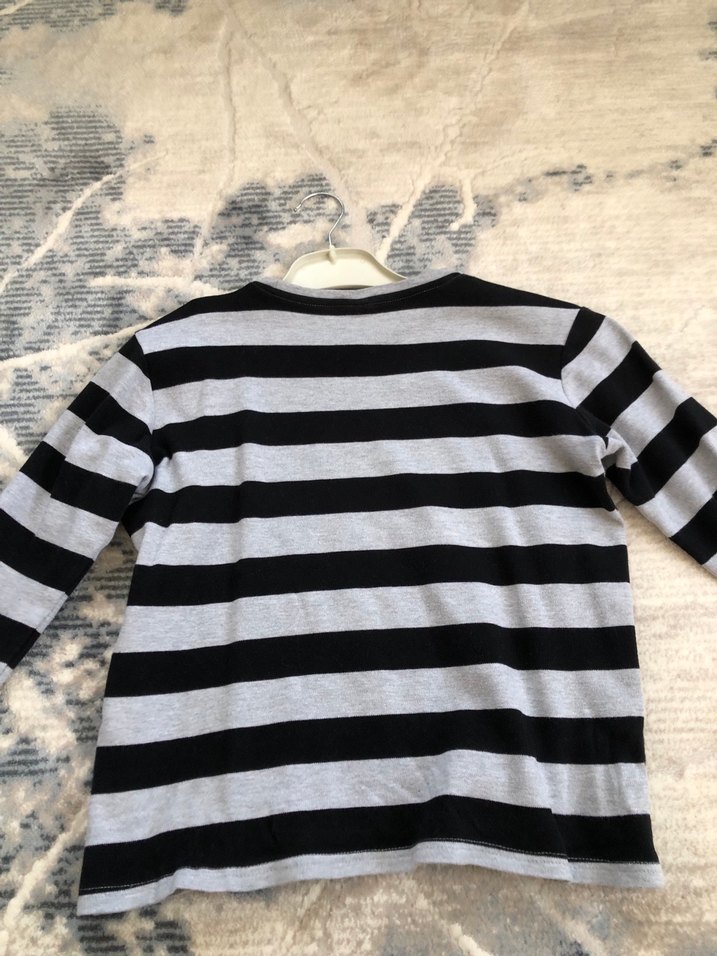 Kız çocuk çizgili kazak - Görsel 3