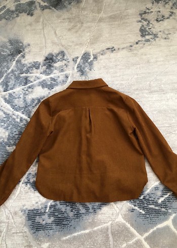 Kahverengi Kadın Gömlek - Görsel 3