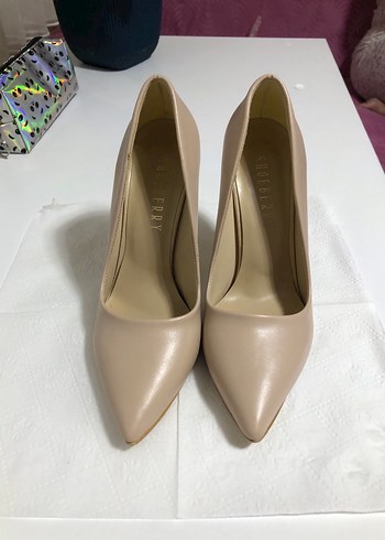 Bej Stiletto Topuklu Kadın Ayakkabı - Görsel 4