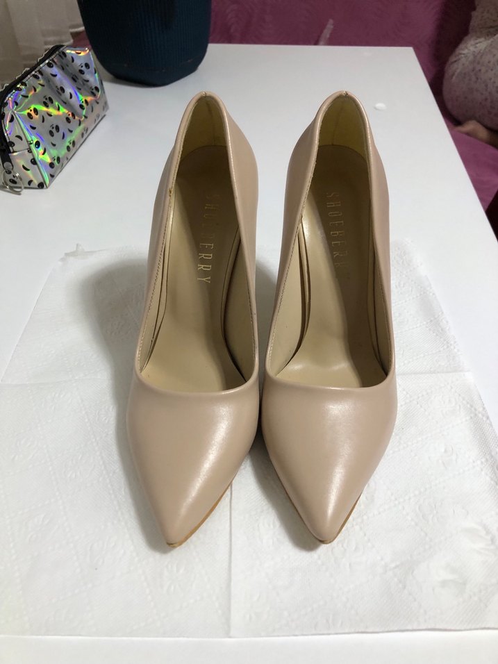 Bej Stiletto Topuklu Kadın Ayakkabı - Görsel 4