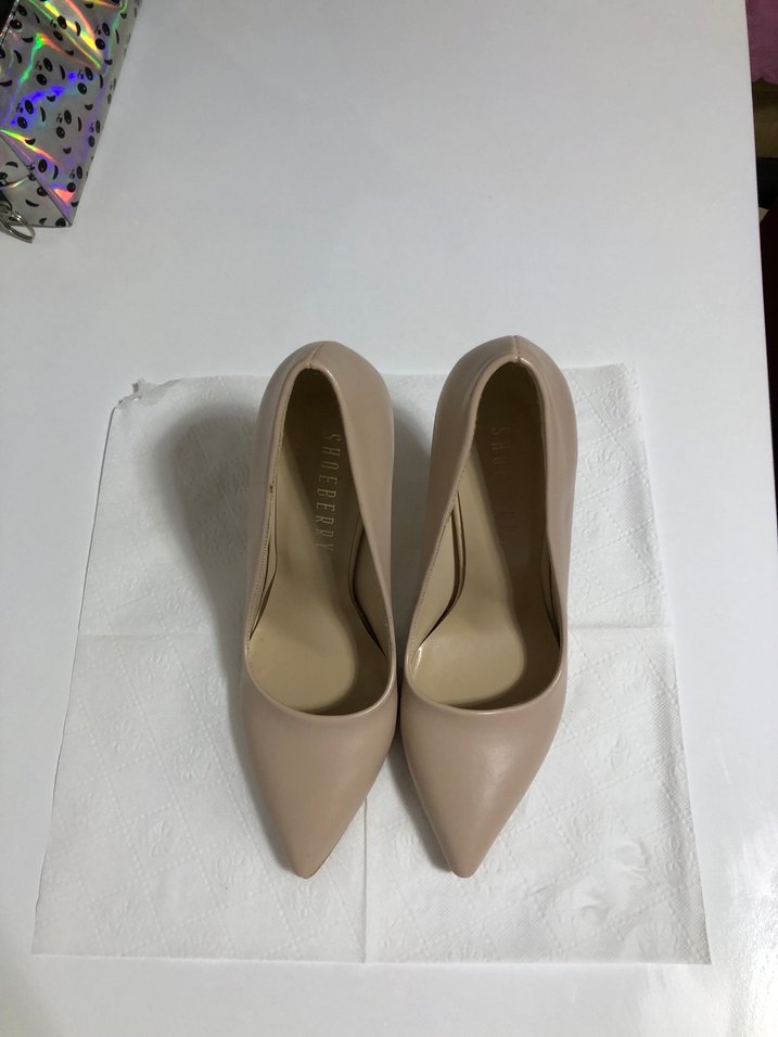 Bej Stiletto Topuklu Kadın Ayakkabı - Görsel 5