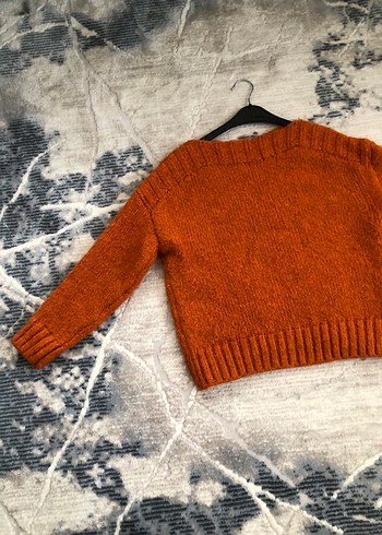 Bohem Tarzı turuncu Kadın Kazak - Görsel 4