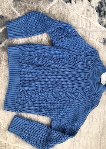 Mavi Kadın  Triko Kazak - Görsel 2