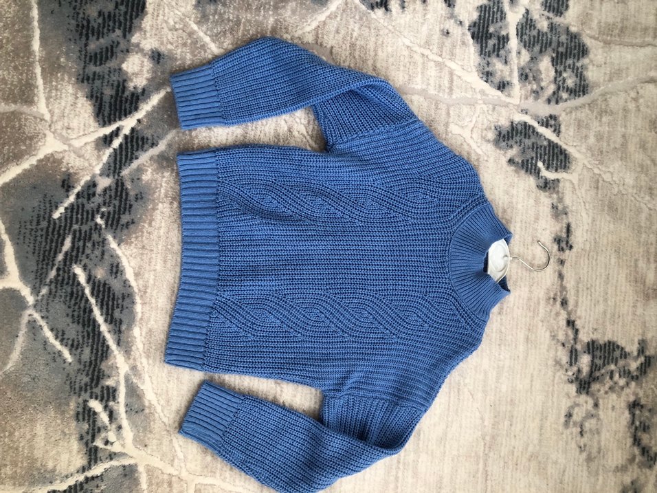 Mavi Kadın  Triko Kazak - Görsel 2