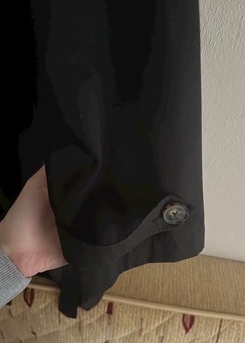 Siyah Trençkot - Görsel 5