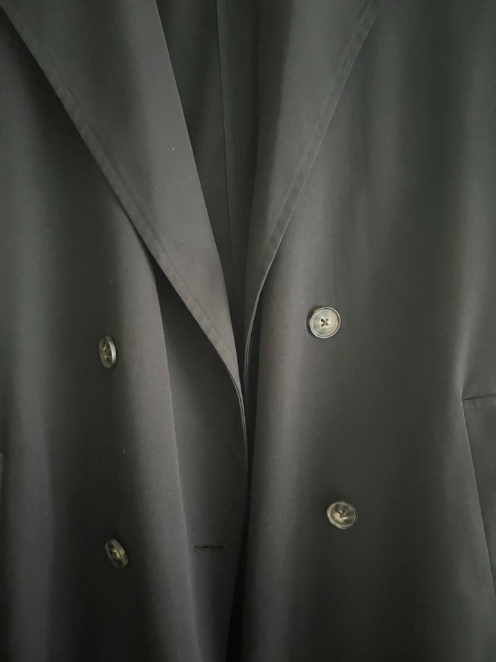 Siyah Trençkot - Görsel 3