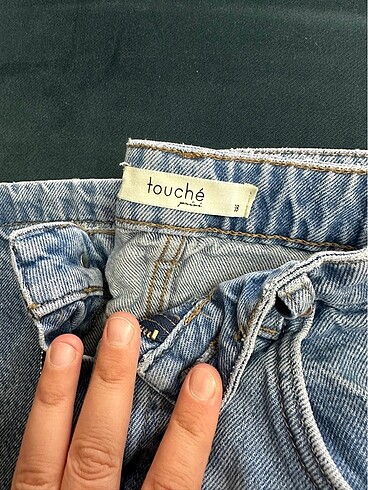 Diğer Temiz bol paça jean touche marka